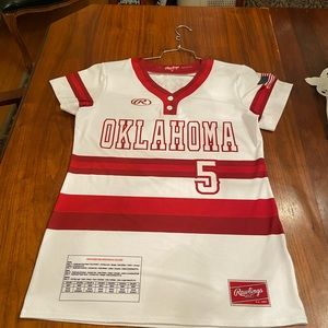Professor Russell Oklahoma baseball jersey player sample